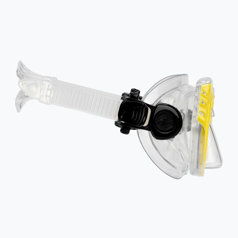 Маска для снорклінгу дитяча Aqualung Cub transparent/yellow 3