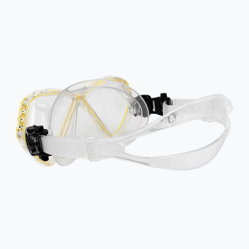 Маска для снорклінгу дитяча Aqualung Cub transparent/yellow 4