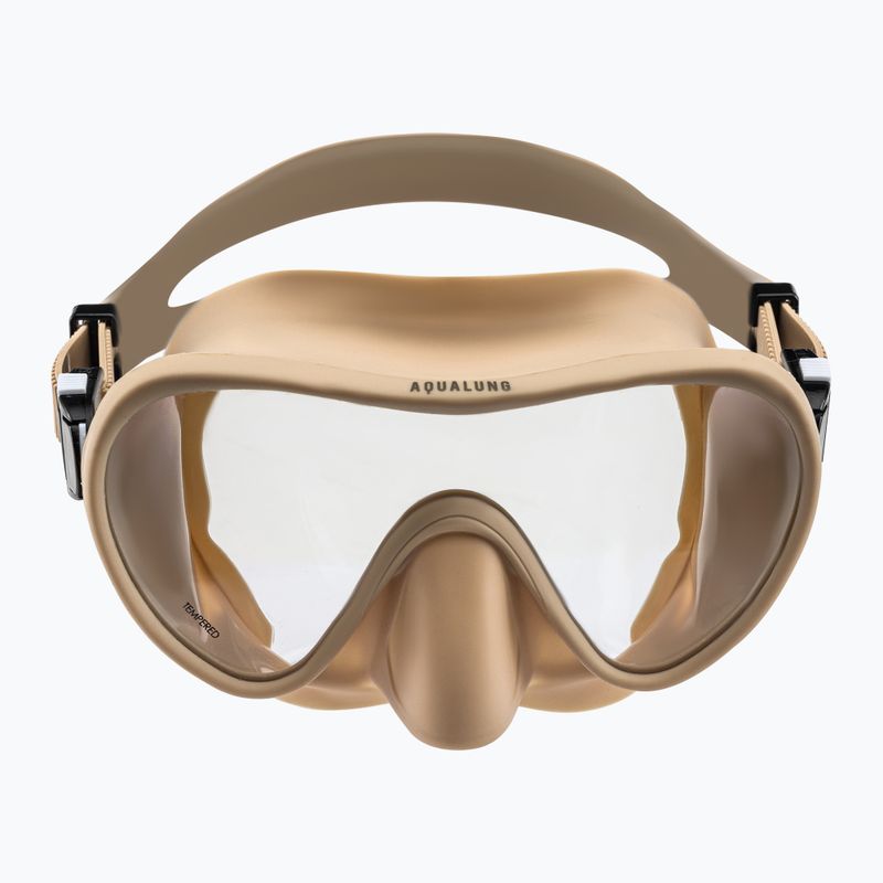 Маска для снорклінгу Aqualung Nabul beige 2