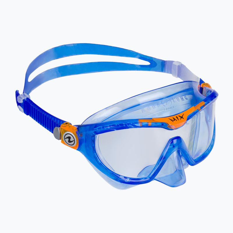 Маска для снорклінгу дитяча Aqualung Mix blue/orange