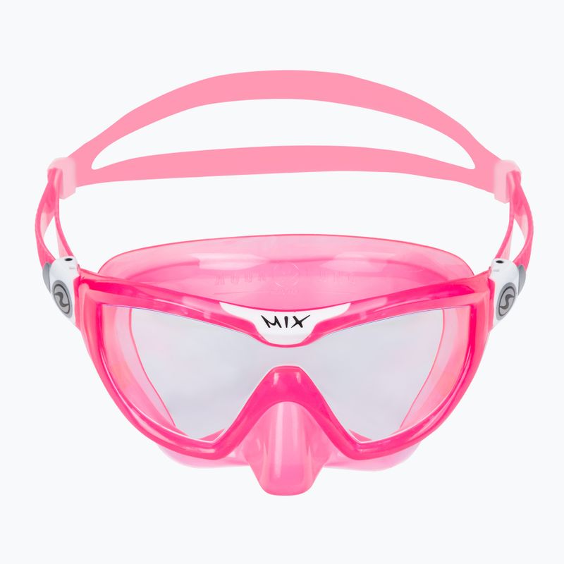 Маска для снорклінгу дитяча Aqualung Mix pink/white 2