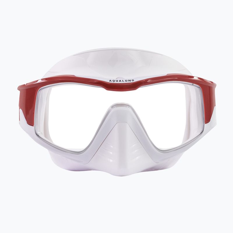 Маска для снорклінгу Aqualung Vita white/brick 7