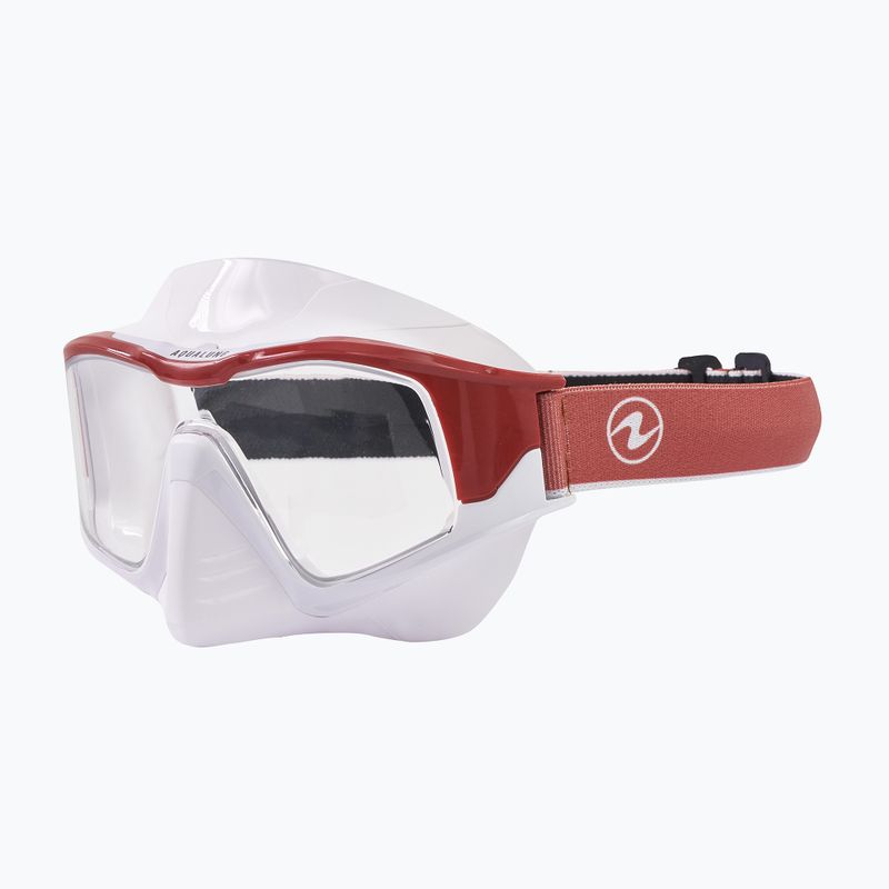 Маска для снорклінгу Aqualung Vita white/brick 8
