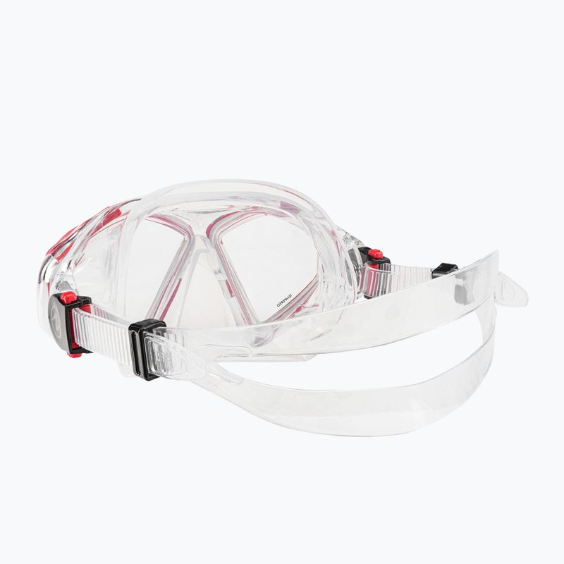Маска для снорклінгу Aqualung Hawkeye transparent/red 4