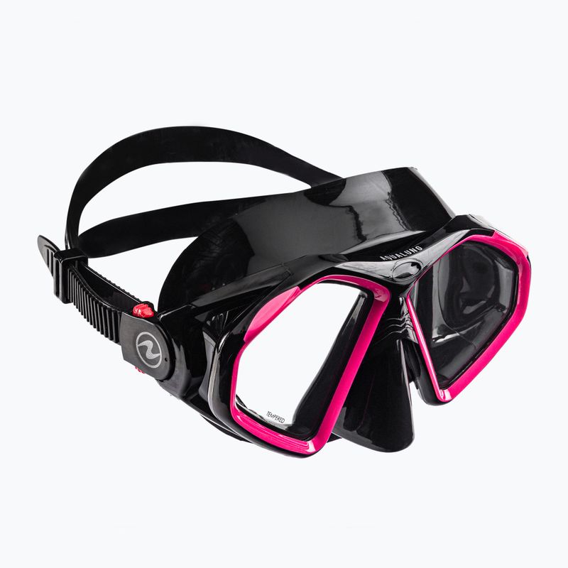 Маска для снорклінгу Aqualung Hawkeye black/pink