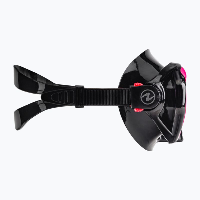 Маска для снорклінгу Aqualung Hawkeye black/pink 3