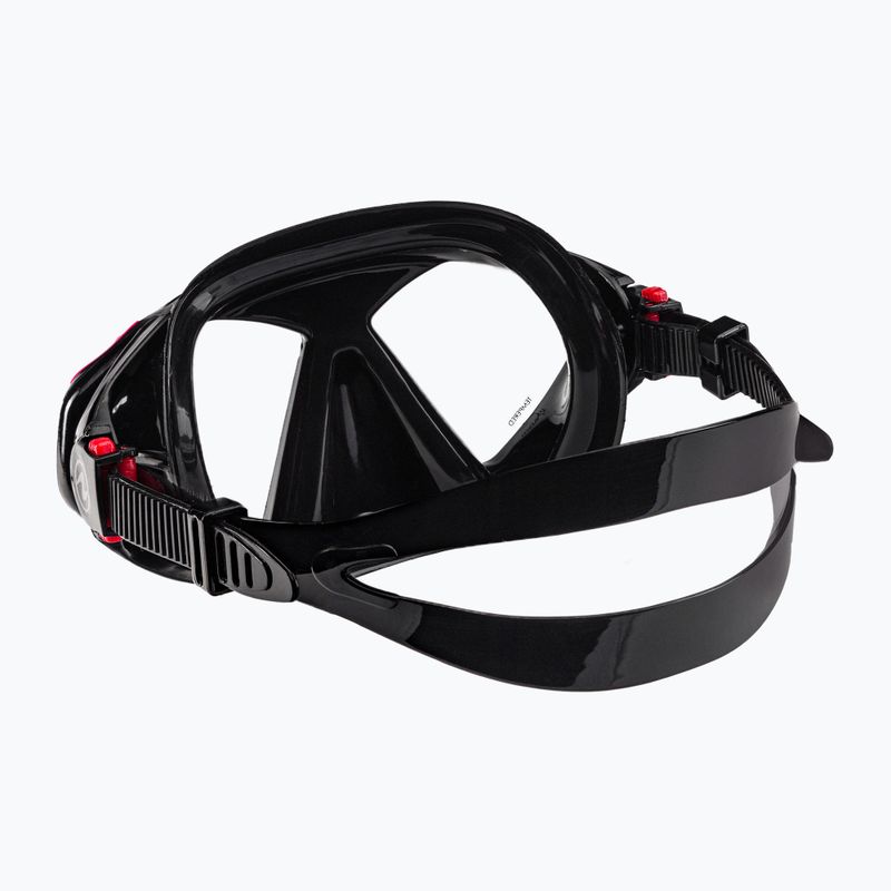 Маска для снорклінгу Aqualung Hawkeye black/pink 4