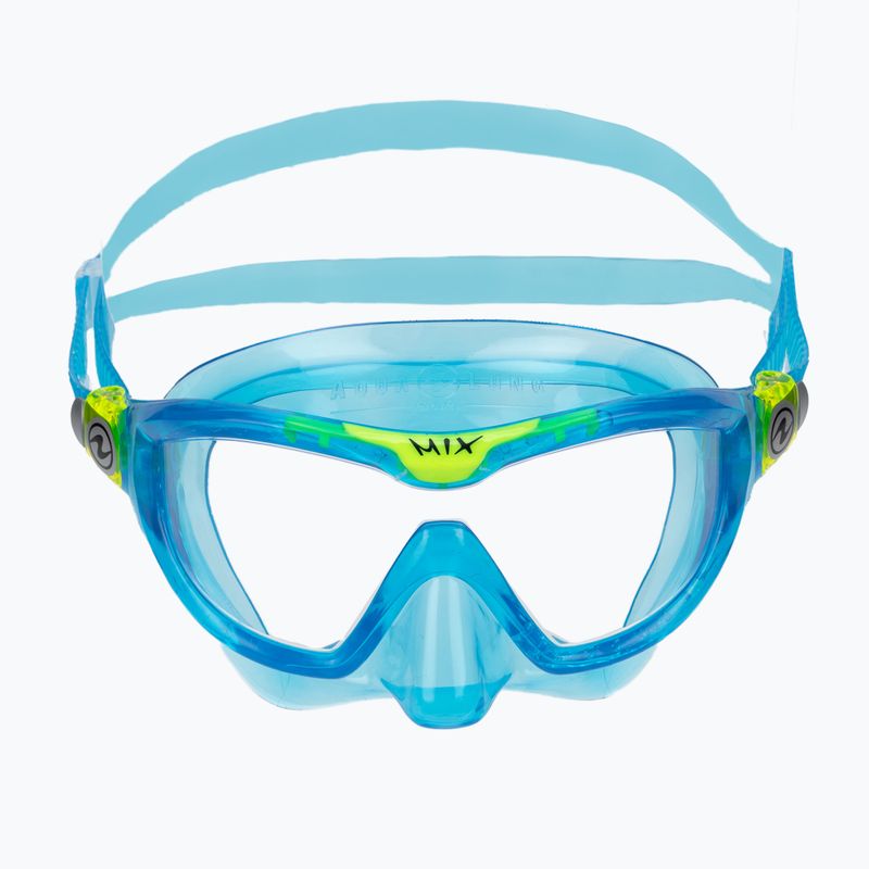 Набір для снорклінгу дитячий Aqualung Combo Mix.A light blue/bright green 3
