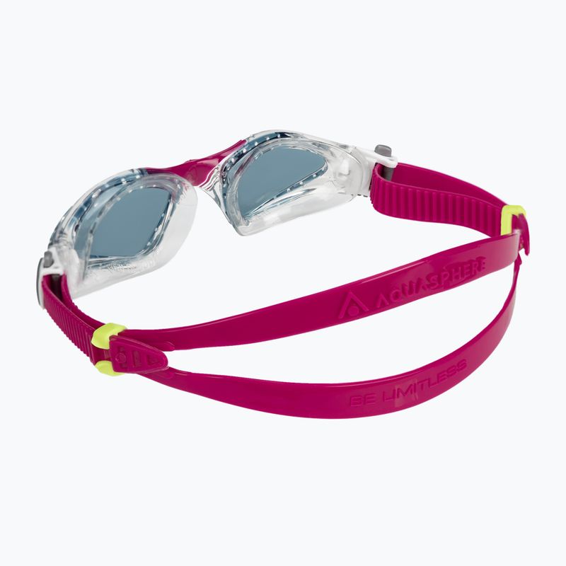 Окуляри для плавання дитячі Aquasphere Kayenne Compact transparent/raspberry 4