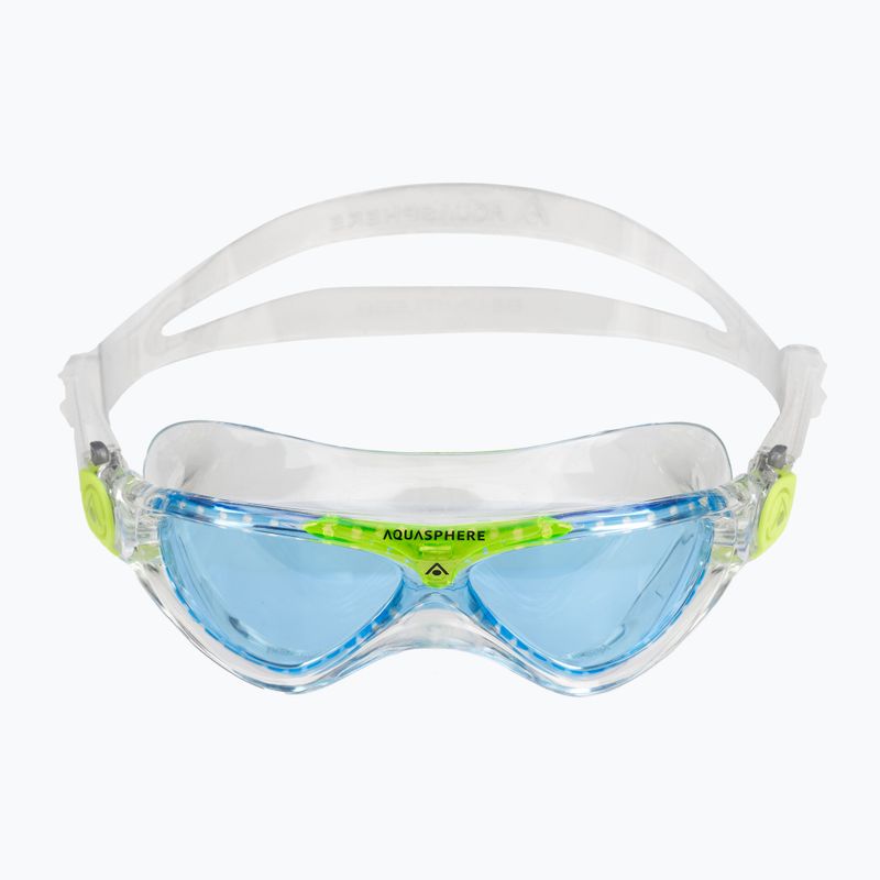 Маска для плавання дитяча Aquasphere Vista transparent/bright green/blue MS5630031LB 2
