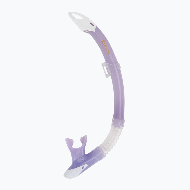 Набір для підводного плавання Aqualung Nabul маска + трубка + ласти напівпрозора фіолетова 6