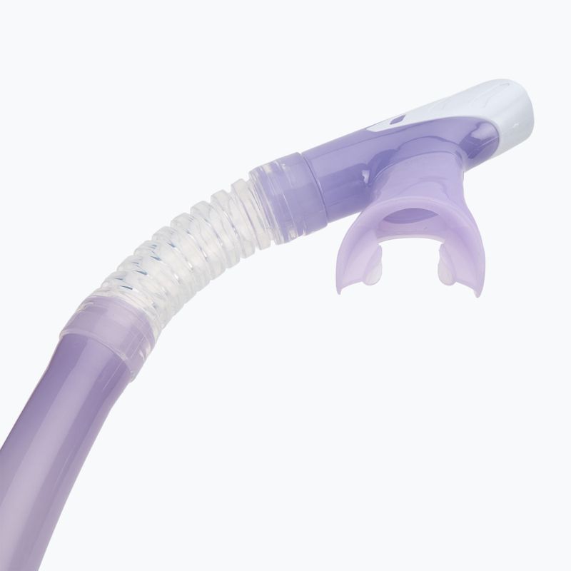 Набір для підводного плавання Aqualung Nabul маска + трубка + ласти напівпрозора фіолетова 7