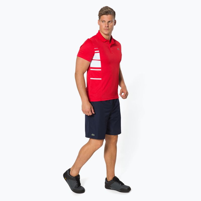 Футболка-поло тенісна чоловіча Lacoste червона DH0866 3