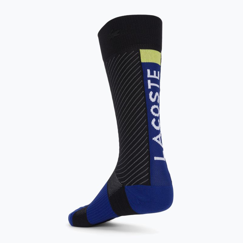Шкарпетки тенісні Lacoste Compression Zones Long чорні RA4181 2