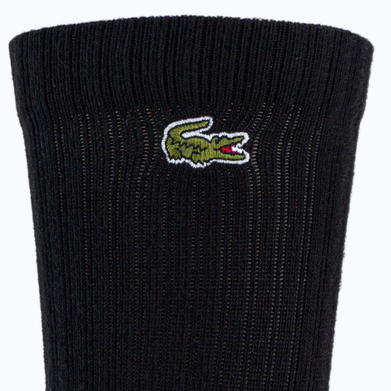 Шкарпетки тенісні чоловічі  Lacoste 3 пари чорні/сірі/білі RA4182 8