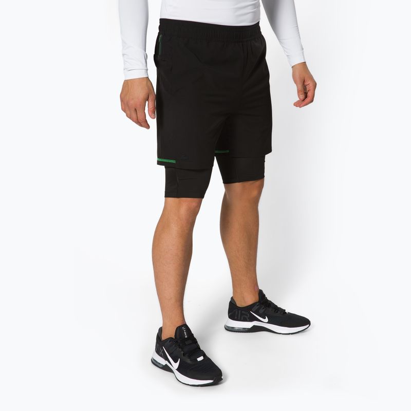 Шорти тенісні чоловічі Lacoste чорні GH1041
