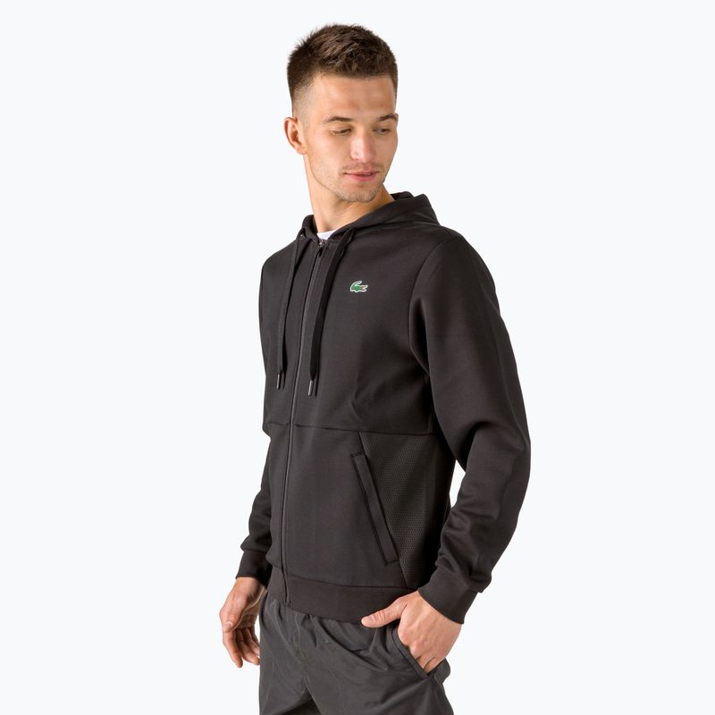 Кофта тенісна чоловіча Lacoste чорна SH9676