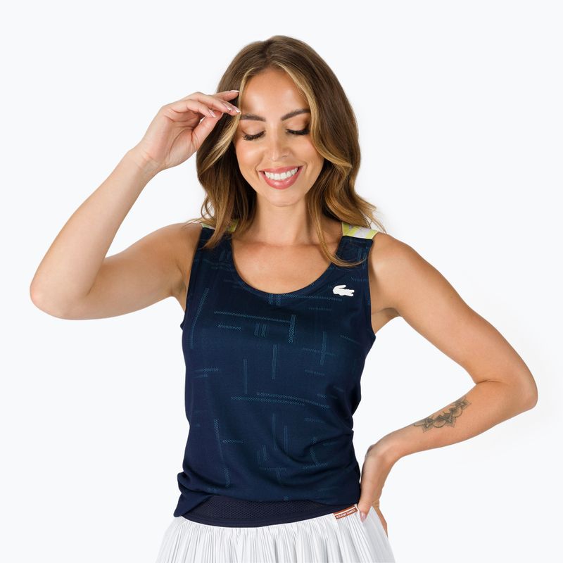 Футболка тенісна жіноча Lacoste синя TF0754