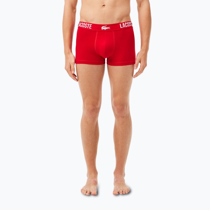 Труси чоловічі Lacoste 5H3321 3 пари black/red/white 12