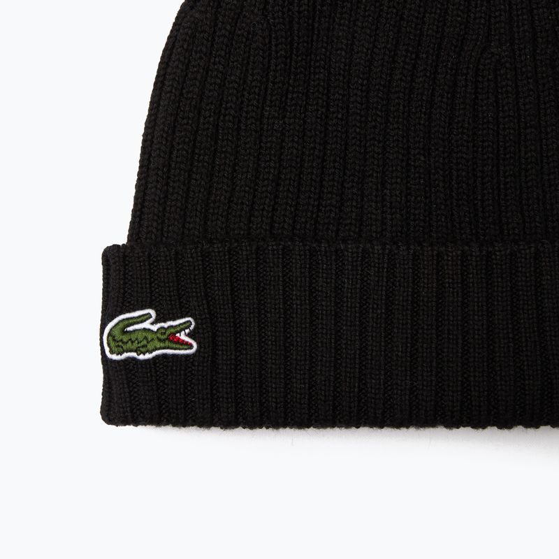 Шапка Lacoste RB0001 black 2