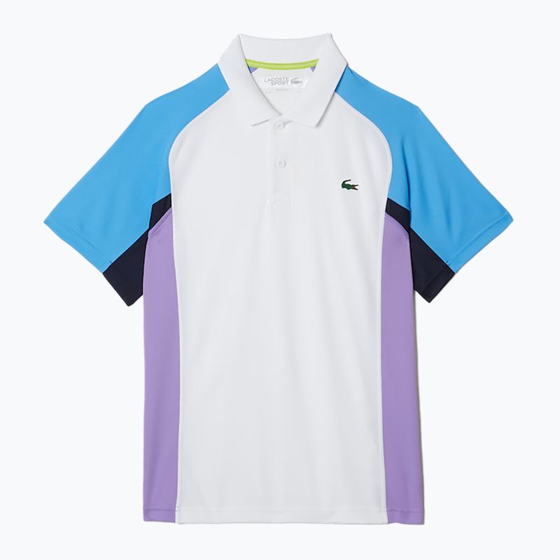 Футболка-поло тенісна чоловіча Lacoste біла DH9265 5