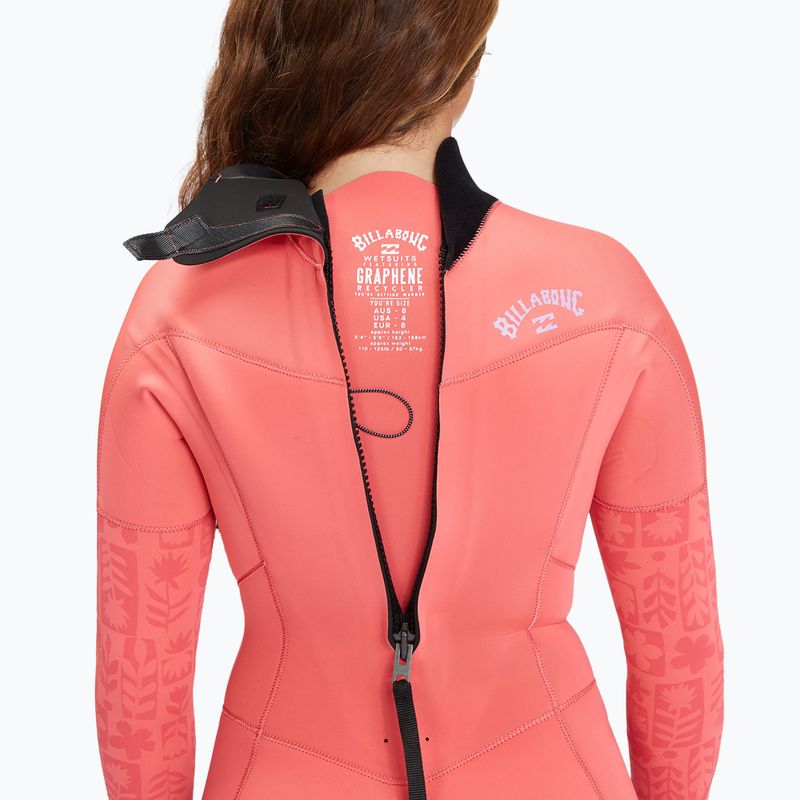 Жіночий гідрокостюм Billabong 4/3 mm Synergy BZ Full vintage coral 5