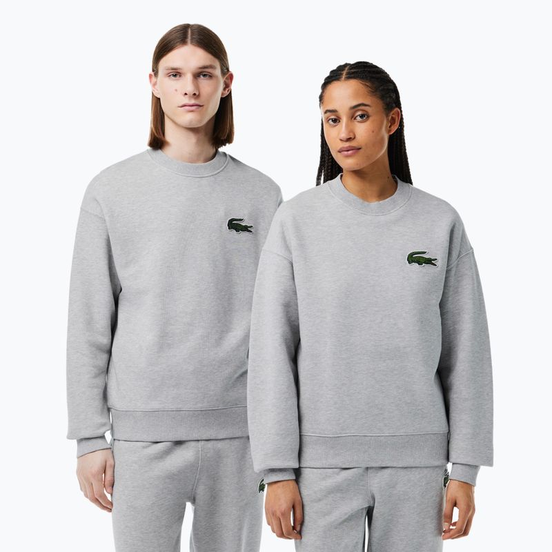 Світшот Lacoste SH6405 сріблястого кольору