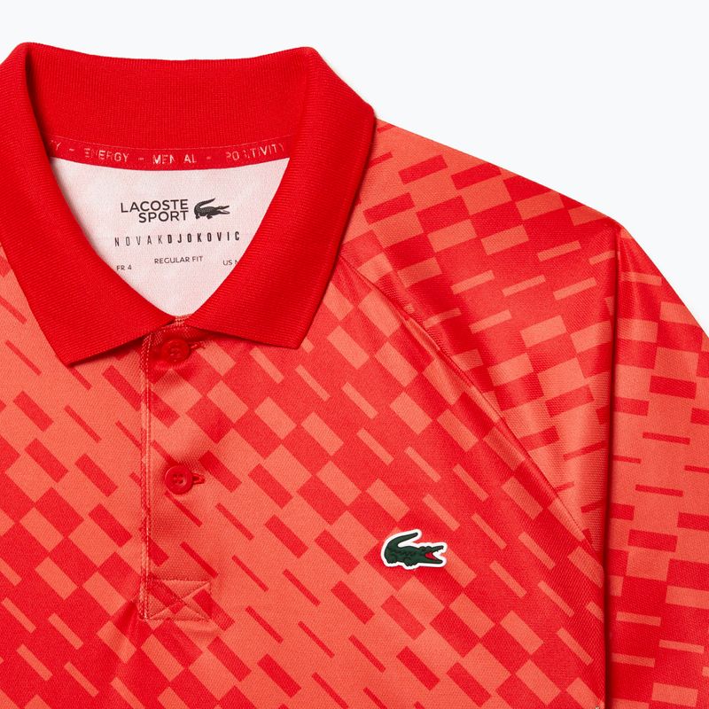 Футболка-поло тенісна чоловіча Lacoste червона DH5174 6