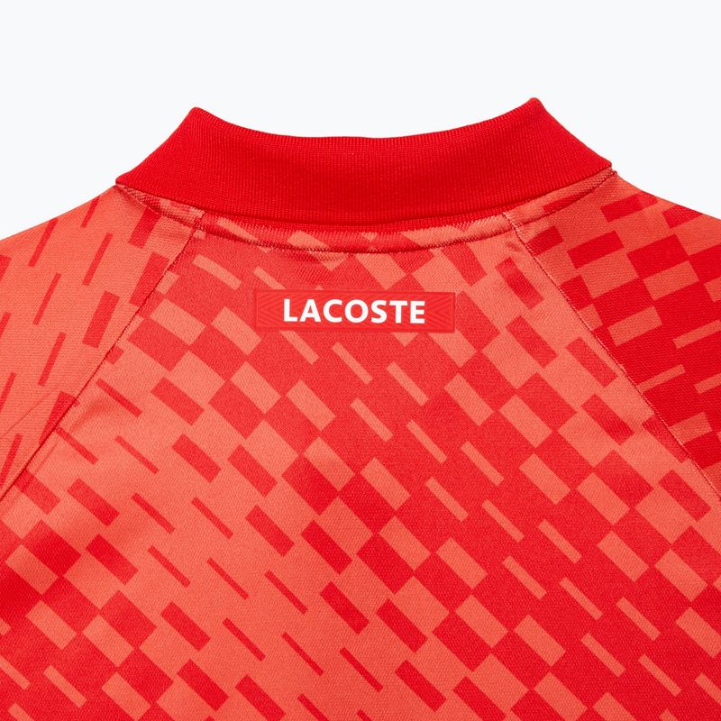 Футболка-поло тенісна чоловіча Lacoste червона DH5174 7