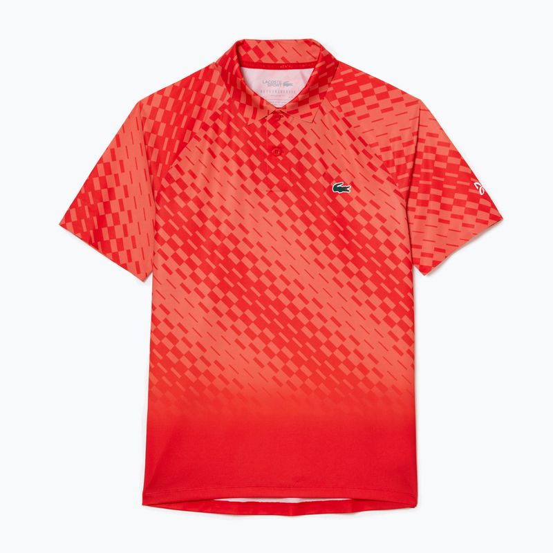 Футболка-поло тенісна чоловіча Lacoste червона DH5177 4