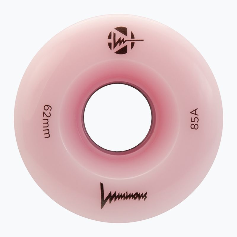 Колеса для роликів FR Skates Luminous Led Quad Wheel 62mm/85A Sixies 6LED X4 flamingo 3