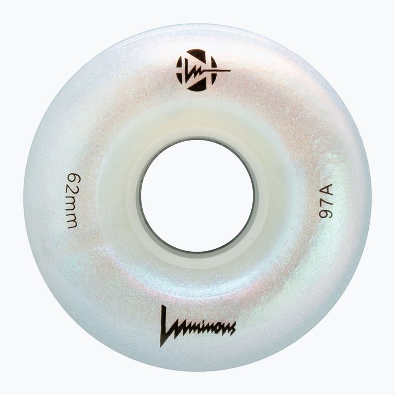 Колеса для роликів FR Skates Luminous Led Quad Wheel 62mm/97A X4 white pearl 3