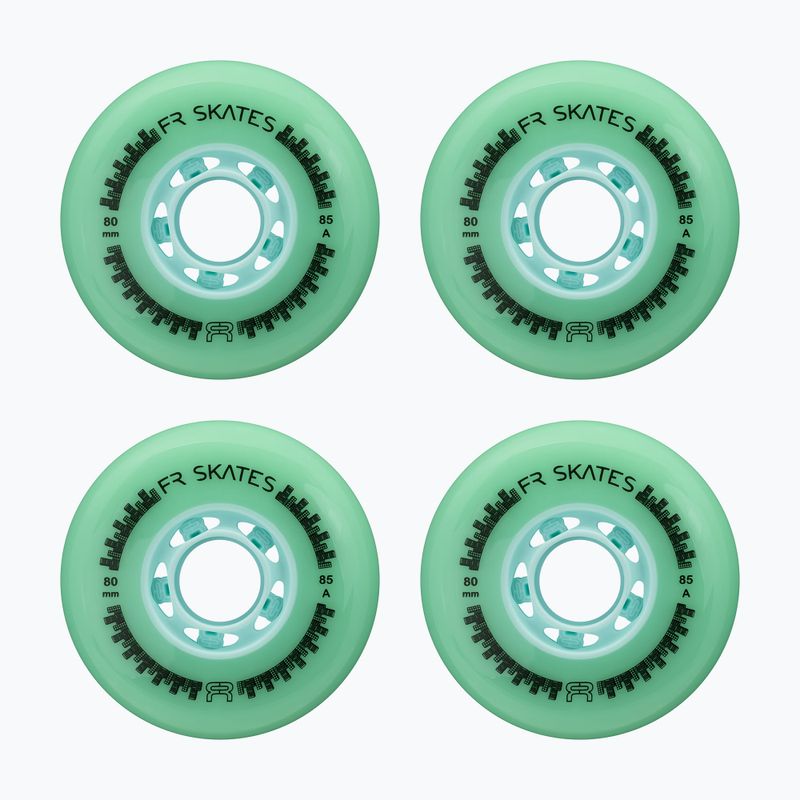 Колеса для роликів FR Skates Downtown Wheel 80mm/85A X4 mint/mint 2