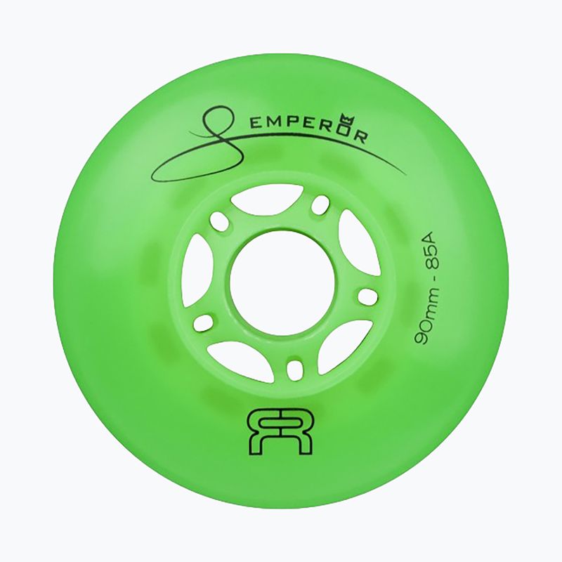 Колеса для роликів FR Skates Downtown Wheel 90mm/85A Emperor X4 green 2