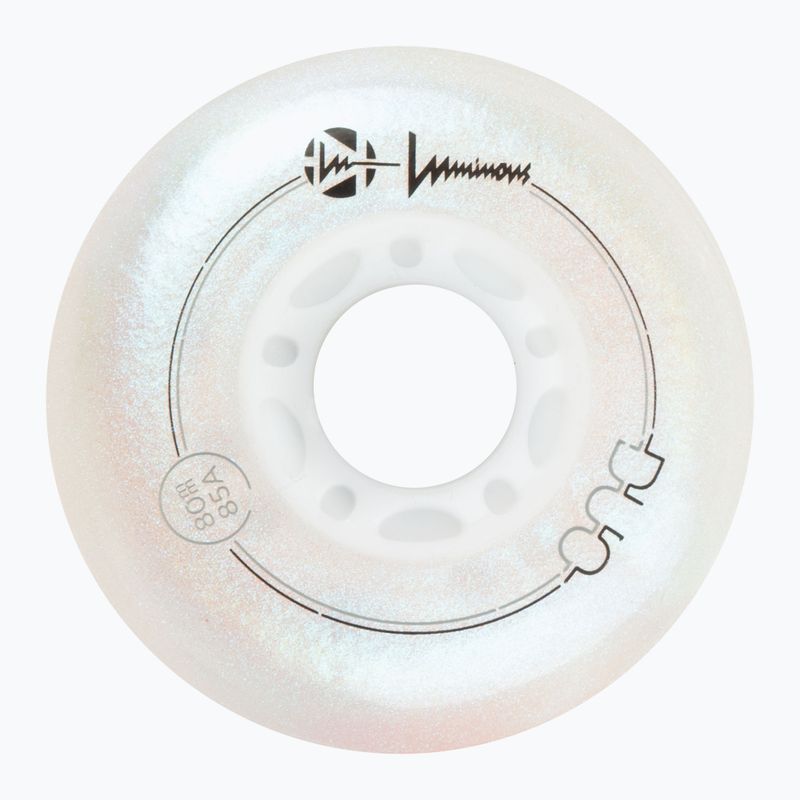 Колеса для роликів Luminous Led Wheels Duo 80mm/85A X4 white/pearl 3