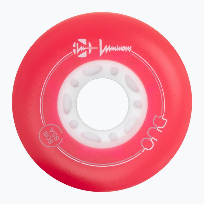 Колеса для роликів Luminous Led Wheels Duo 80mm/85A X4 red/blue 3