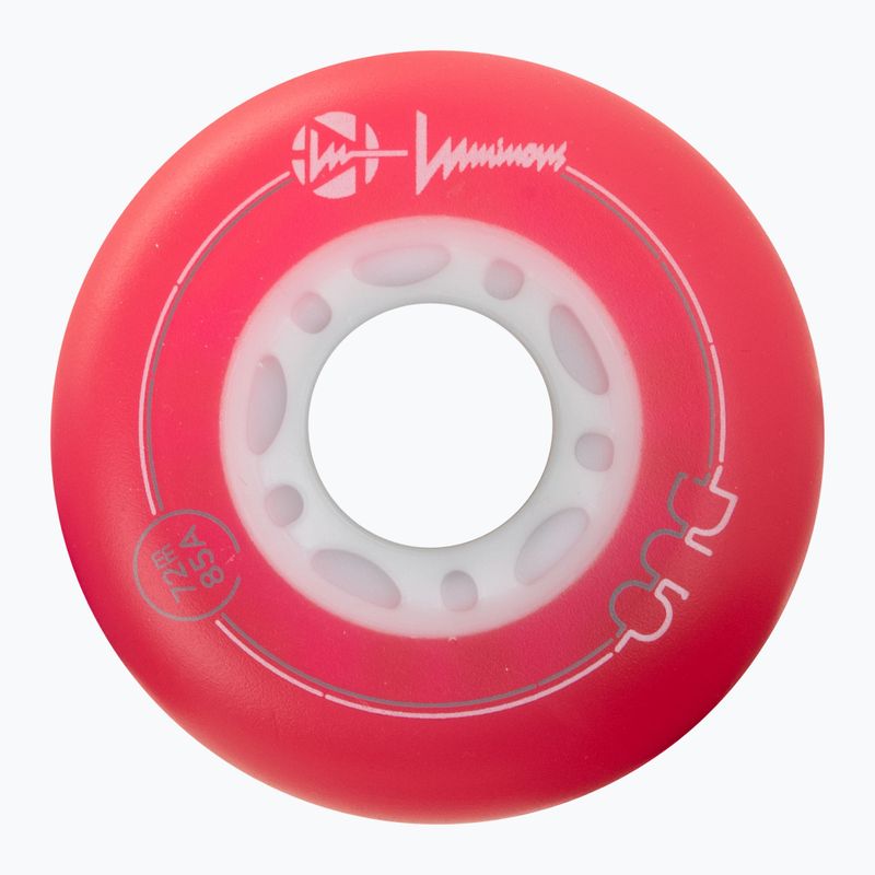 Колеса для роликів Luminous Led Wheels Duo 72mm/85A X4 red/blue 3