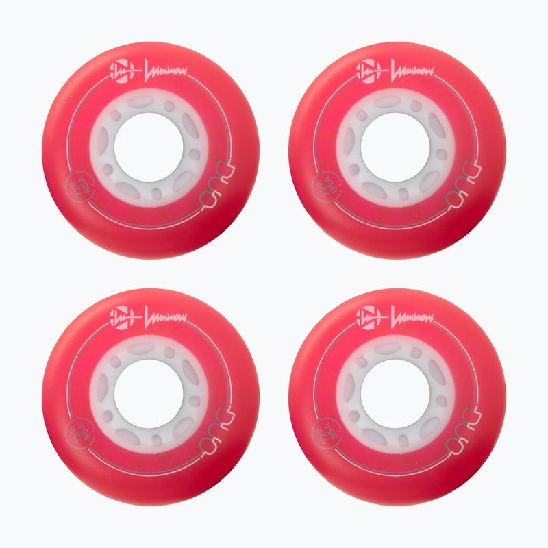 Колеса для роликів Luminous Led Wheels Duo 72mm/85A X4 red/blue 2