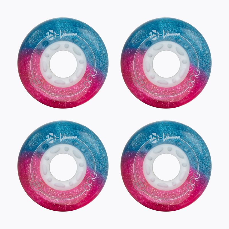 Колеса для роликів Luminous Led Wheels Duo 76mm/85A X4 galaxy/purple 2