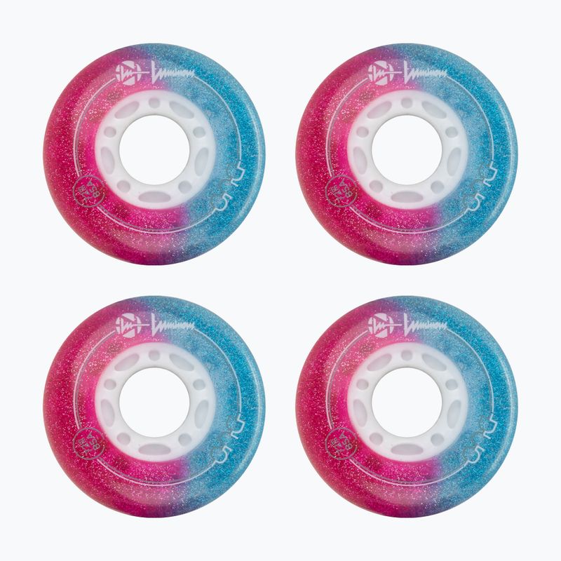 Колеса для роликів Luminous Led Wheels Duo 72mm/85A X4 galaxy/purple 2