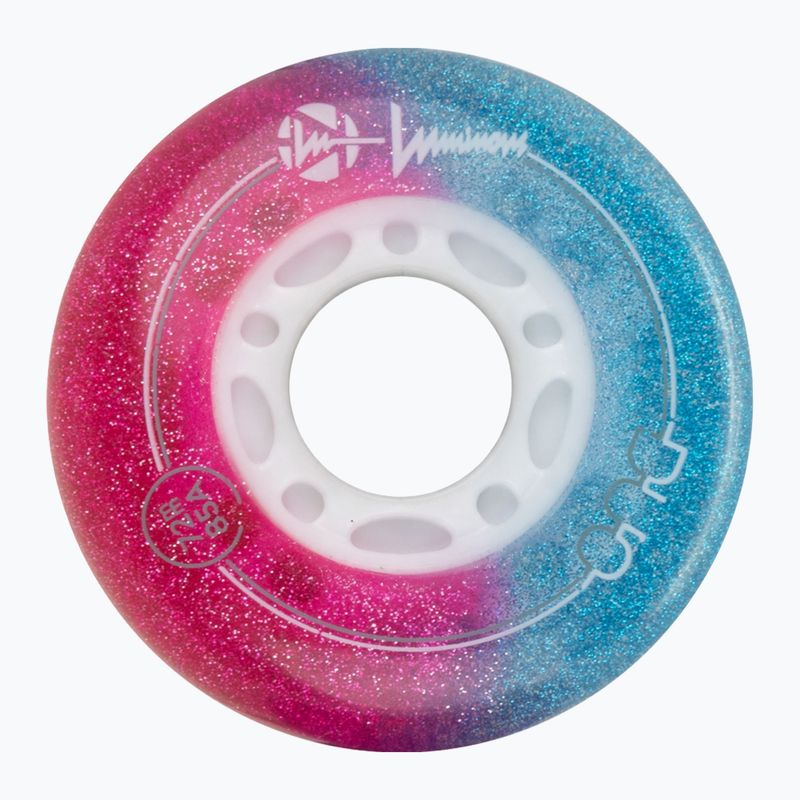 Колеса для роликів Luminous Led Wheels Duo 72mm/85A X4 galaxy/purple 3