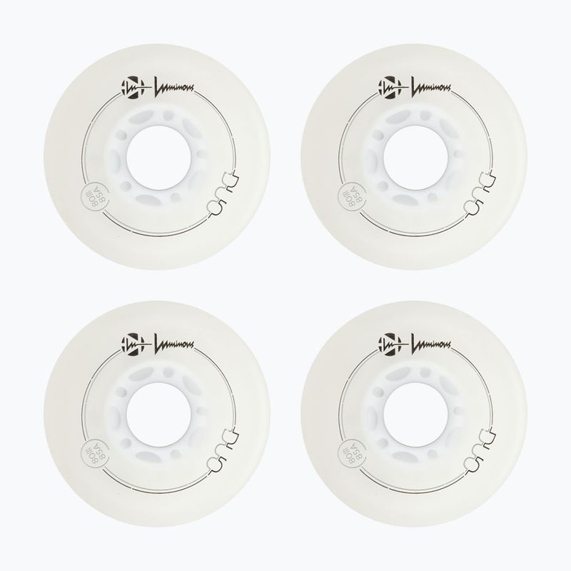 Колеса для роликів Luminous Led Wheels Duo 80mm/85A X4 white/blue 2