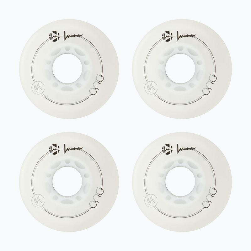 Колеса для роликів Luminous Led Wheels Duo 76mm/85A X4 white/blue 2
