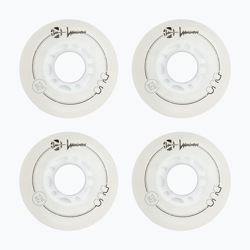 Колеса для роликів Luminous Led Wheels Duo 72mm/85A X4 white/blue 2