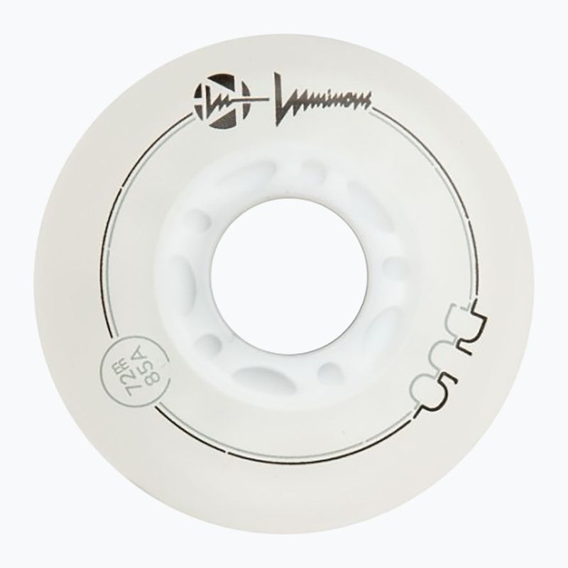 Колеса для роликів Luminous Led Wheels Duo 72mm/85A X4 white/blue 3