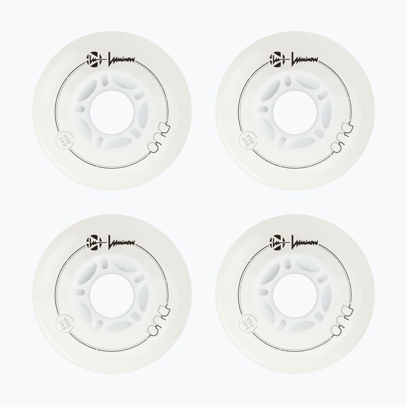 Колеса для роликів Luminous Led Wheels Duo 84mm/85A X4 white/red 2