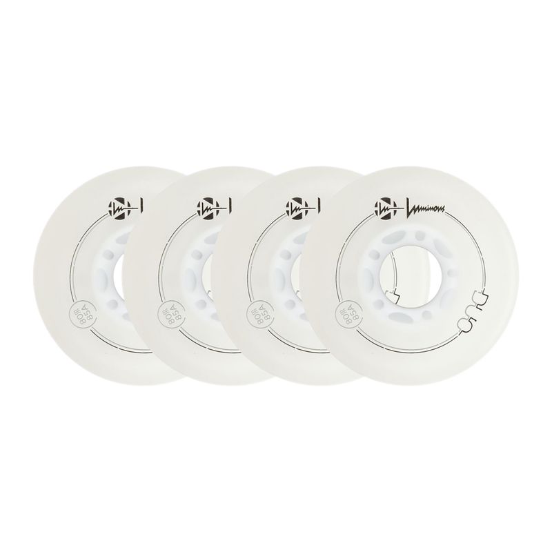 Колеса для роликів Luminous Led Wheels Duo 80mm/85A X4 white/red 6
