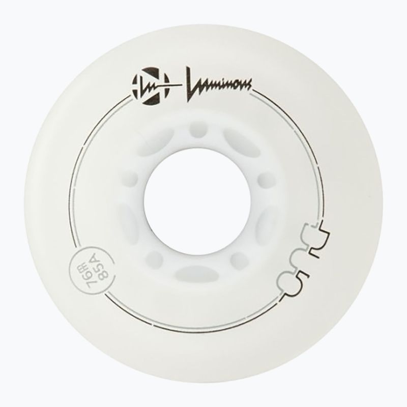 Колеса для роликів Luminous Led Wheels Duo 76mm/85A X4 white/red 3