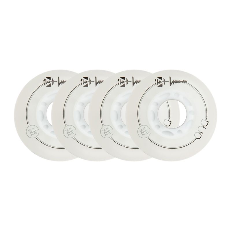 Колеса для роликів Luminous Led Wheels Duo 72mm/85A X4 white/red 6
