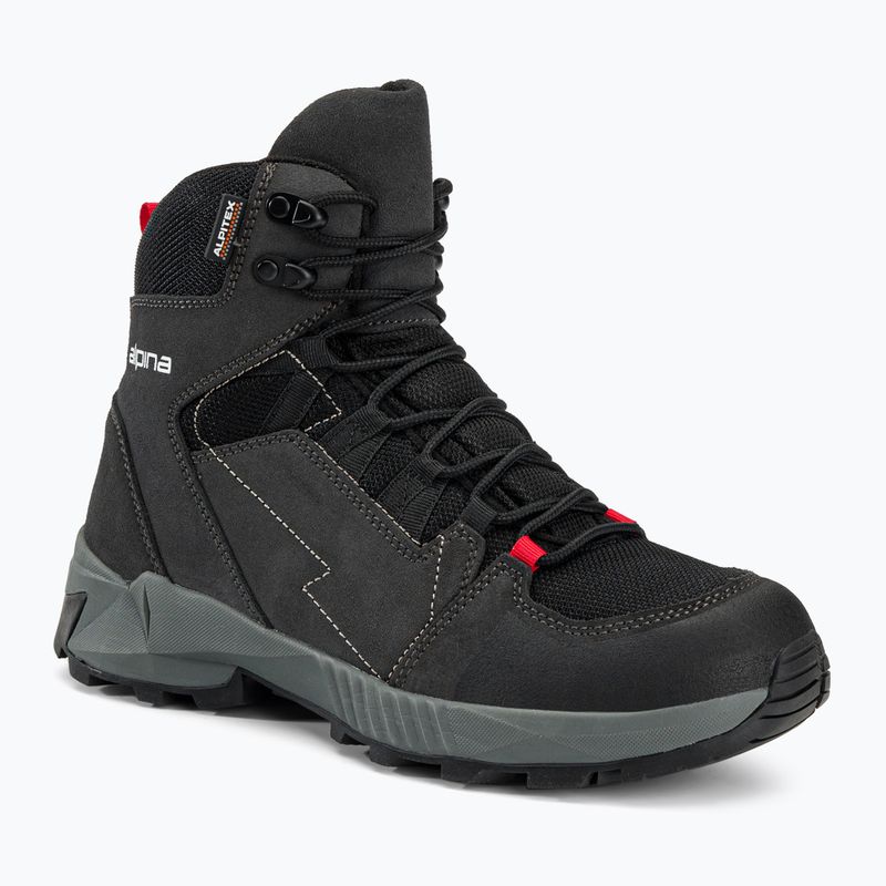 Взуття трекінгове чоловіче Alpina Tracker Mid black/grey